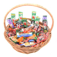 Gift basket of sweets and coffee