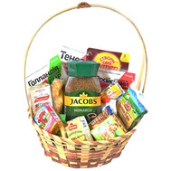 Gift basket with coffee