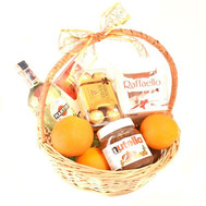 Gift basket with Martini and sweets
