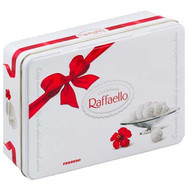 Raffaello candies in a metal box