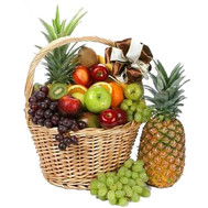 Huge basket of selected fruits