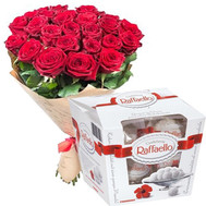 25 roses and rafaello