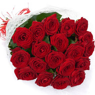 Bouquet of 19 red roses