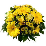 Bouquet of chrysanthemums and gerberas