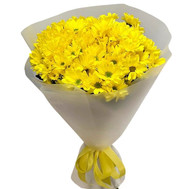 Bouquet of yellow chrysanthemums