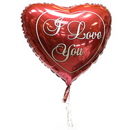 Folded ball in the shape of heart