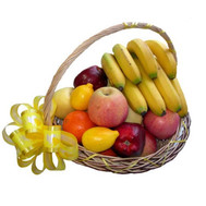 Fruit basket with lemon