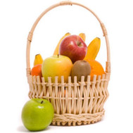 Basket with fruits