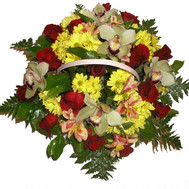 Beautiful flowers basket