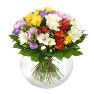 Charming bouquet of freesias