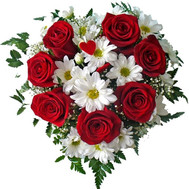 Heart of flowers