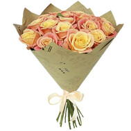 Unusual roses in a bouquet