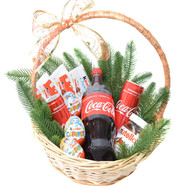 Kinder sweets basket for New Year