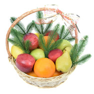 A small basket of fruit for the New Year