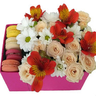 Delicate Flowers and Macarons
