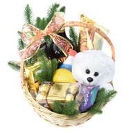 Gift basket for the New Year for a woman