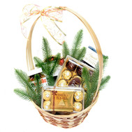 Sweets in the basket for the New Year