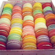 Box with macaroons in Cherkassy