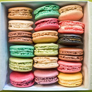 Box with macaroons in Cherkassy