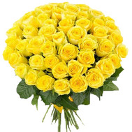 Beautiful bouquet of yellow roses