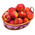 Tasty basket of peaches