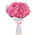 11 pink roses in paper