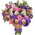 Lush bouquet of natural flowers