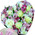Heart of flowers in a box