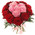 Bouquet heart from roses