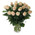 Cream roses in a bouquet