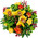 Original bouquet with orchids