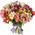 Bright bouquet of alstroemerias