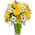 White-yellow bouquet of flowers