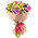 Bouquet with pink flowers and orchids