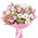 Gentle bouquet of alstroemerias and chrysanthemums