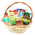 A large basket of sweets