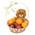 Fruit basket and bear