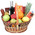 Gift basket with wine