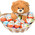 Basket with Kinder Surprise and Bear 2