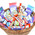 Basket with chocolate and Kinders 4
