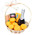 Gift basket with chocolate