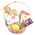 Basket of sweets for tea