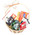 Basket of sweets with imported chocolate and champagne