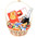 Basket with sweets as a gift