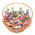 Gift basket of sweets and coffee