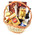 Gift basket with alcohol and sweets