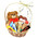 Gift Basket with candy and Teddy Bear