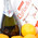 Gift basket with tangerines, champagne and Raffaello
