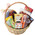 Basket with sweets