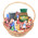 Sweet basket as a gift